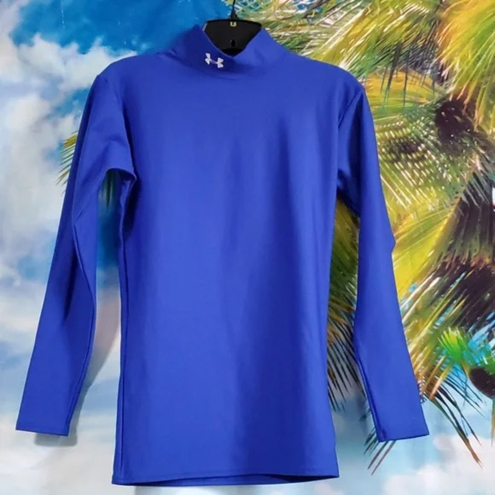 Under Armour Coldgear Long Sleeve Compression Top, Medium - Picture 2 of 16